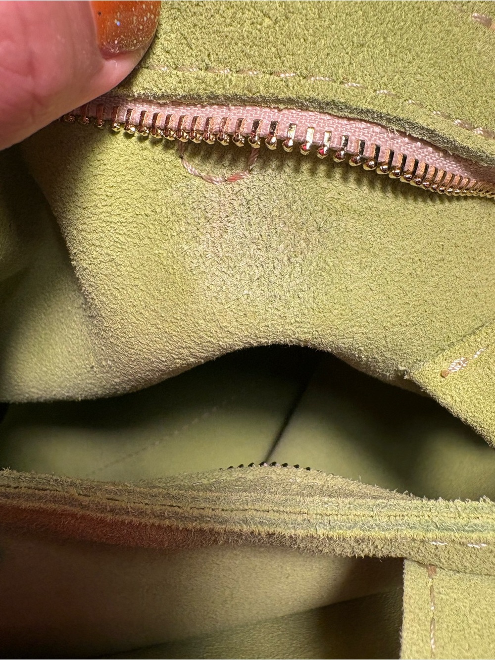 Portland Leather Goods | Mini Tote | Lime Suede - Picture 14 of 15